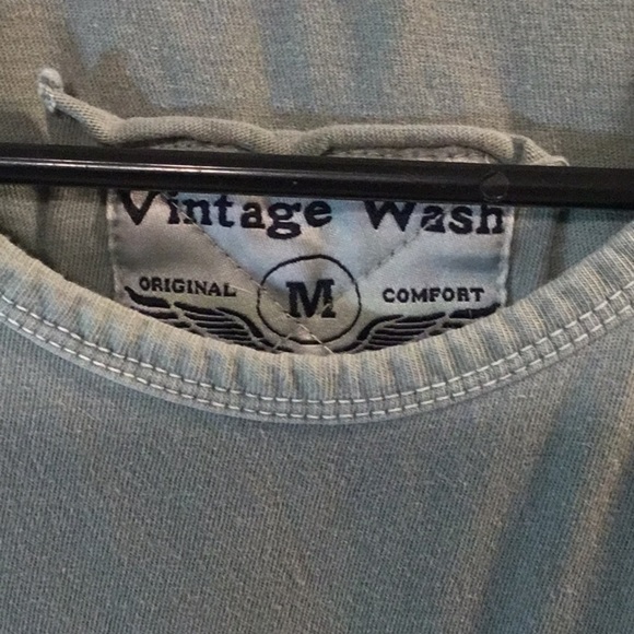 Vintage Wash Light Green Tank Top Size M - Picture 3 of 4